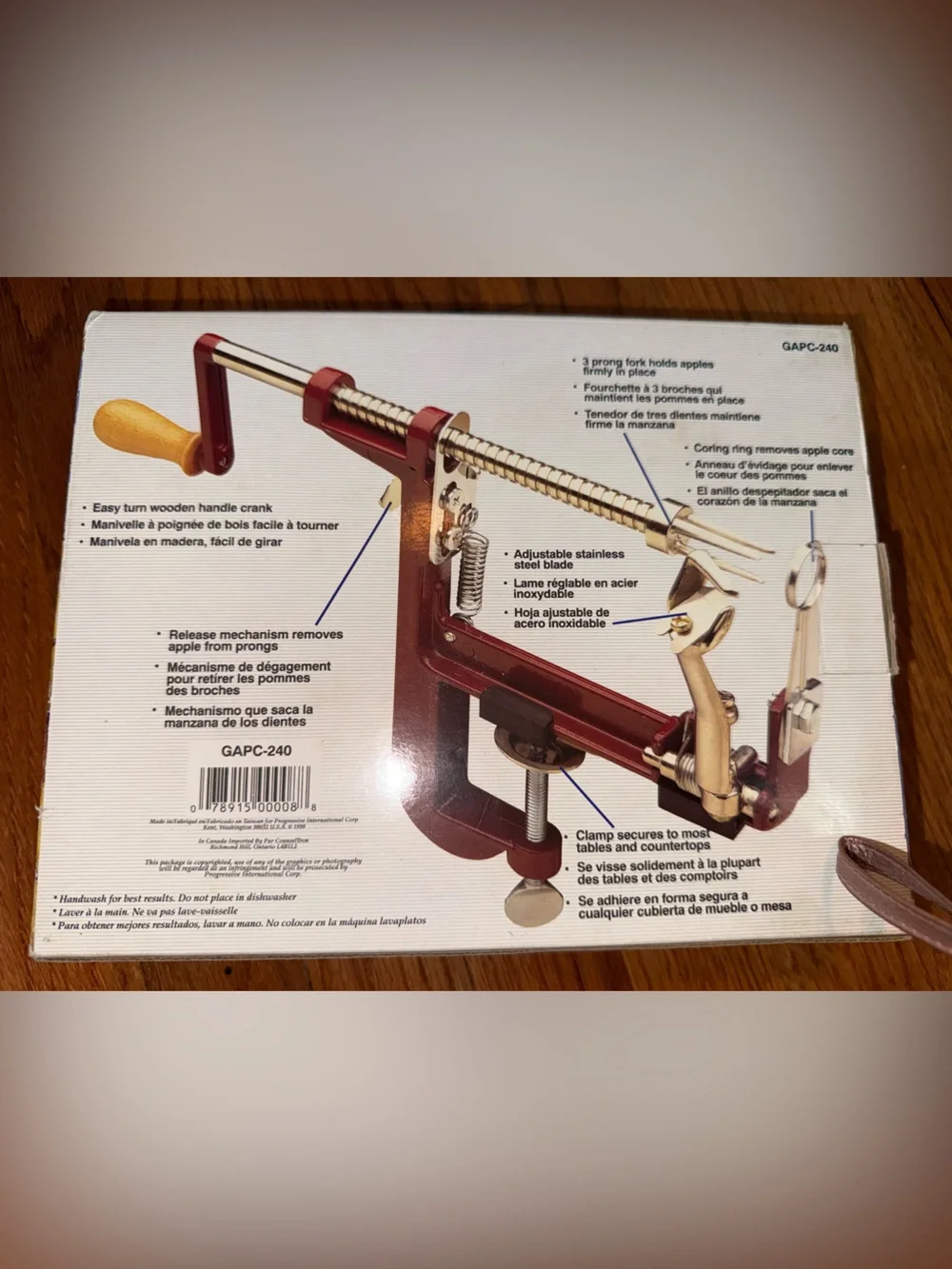 Progressive International Apple Peeler/Corer/Slicer BRAND NEW IN BOX VTG